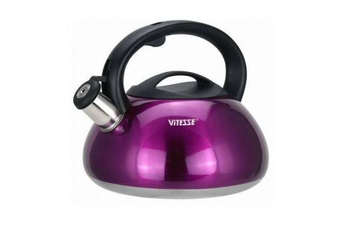 Чайник со свистком VITESSE VS-1121 фиолетовый 3л