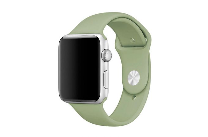 Ремешок силиконовый для Apple Watch 42-44 мм цвет салатовый размер SM