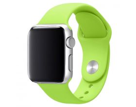 Ремешок силиконовый для Apple Watch 42-44 мм цвет лимонад размер SM