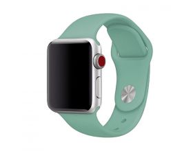 Ремешок силиконовый для Apple Watch 42-44 мм цвет бирюзово-зеленый (размер SM)