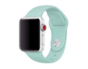 Ремешок силиконовый для Apple Watch 42-44 мм цвет мятный (размер SM)