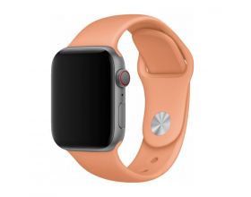 Ремешок силиконовый для Apple Watch 42-44 мм цвет кораллово-персиковый размер SM