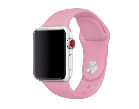 Ремешок силиконовый для Apple Watch 38-40 мм цвет розовый размер SM