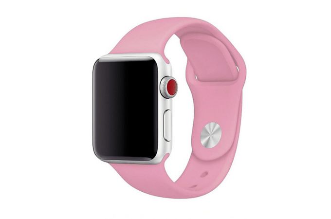 Ремешок силиконовый для Apple Watch 38-40 мм цвет розовый размер SM