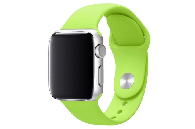 Ремешок силиконовый для Apple Watch 38-40 мм цвет лимонад размер SM