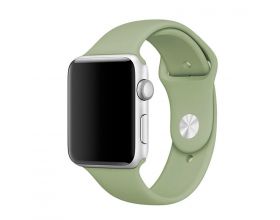 Ремешок силиконовый для Apple Watch 38-40 мм цвет салатовый размер SM