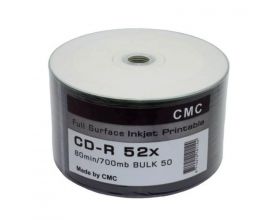 CD-R 80 52x Bulk/50 Full Ink Print для печати цена за 50 шт (CMC)