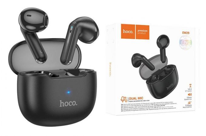 Наушники вакуумные беспроводные HOCO EW29 Depht true wireless BT gaming headset (черный)