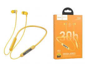 Наушники вакуумные беспроводные HOCO ES65 Dream sports BT earphones headset Bluetooth (желтый)