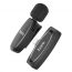 Микрофон беспроводной HOCO L15 Crystal lavalier  wireless microphone digital Lightning черный