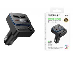 FM-Модулятор BOROFONE BC60 Hero 35W(1A1C) car BT FM transmitter (черный)