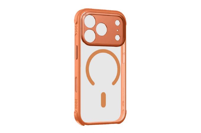 Чехол для iPhone 17 Pro MOMAX Air Magnetic case (Оранжевый)