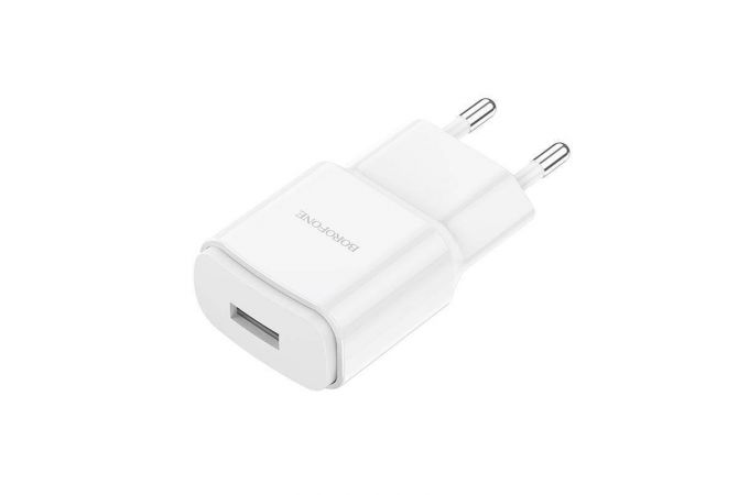 Сетевое зарядное устройство USB + кабель Type-C BOROFONE BA48A Orion 2100 mAh (белый)