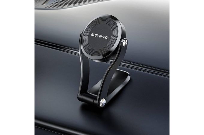Держатель автомобильный для телефона BOROFONE BH26 магнитный с креплением на панель цвет черный