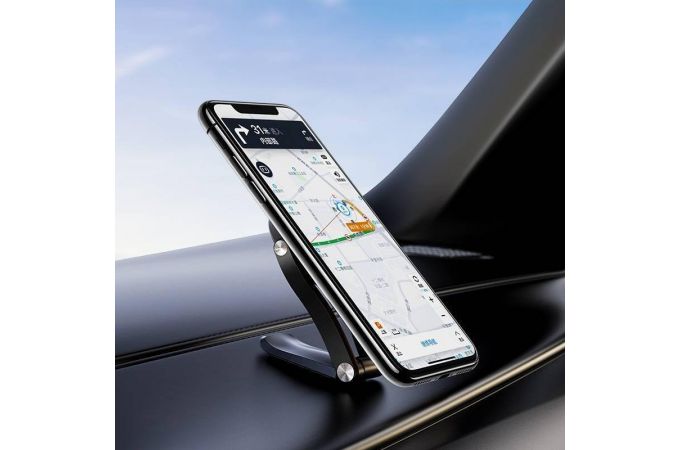 Держатель автомобильный для телефона BOROFONE BH26 магнитный с креплением на панель цвет черный