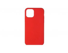 Чехол для iPhone 12 (6.1) Silicone Case Soft Touch (ярко-красный)