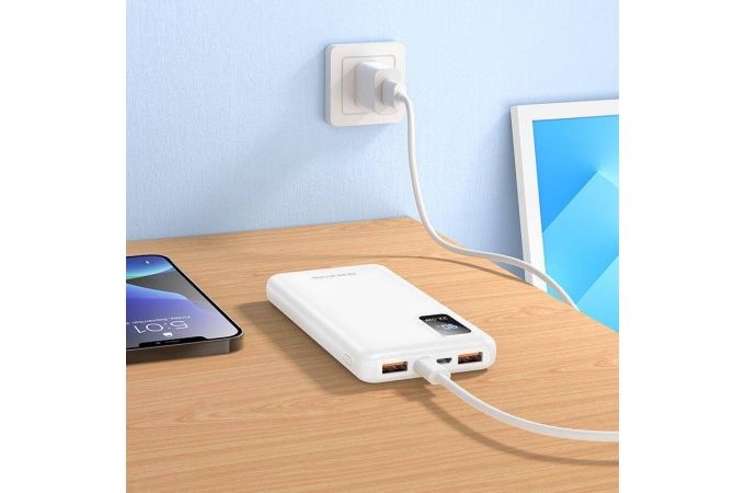 Универсальный дополнительный аккумулятор Power Bank BOROFONE BJ15 22,5W (10000 mAh) (белый)