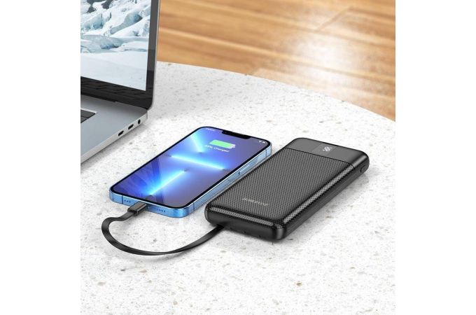 Универсальный дополнительный аккумулятор Power Bank BOROFONE BJ20 (10000 mAh) (черный)