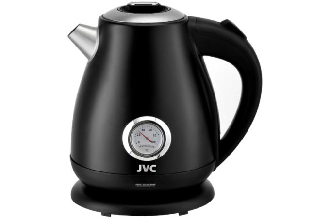 Чайник JVC JK-KE1717 черный 2200Вт, 1,7л,  фильтр, шкала, датчик темп.