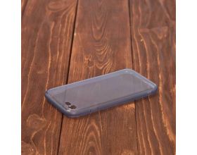 Чехол для iPhone 7/8 с резиновым бампером (синий)