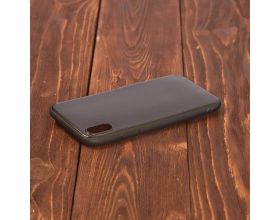 Чехол для iPhone X с резиновым бампером (черный)