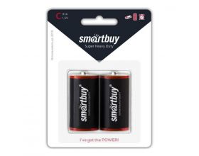 Батарейка солевая Smartbuy R20/2B цена за блистер 2 шт (12/96) (SBBZ-D02B)