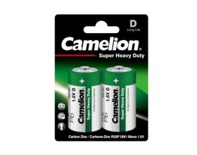 Батарейка солевая Camelion R20/2BL Super Heavy Duty (цена за блистер 2 шт)