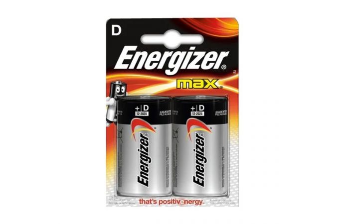 Батарейка алкалиновая Energizer LR20/2BL MAX блистер цена за 2 шт