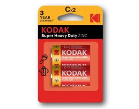 Батарейка солевая KODAK R14/2BL Super Heavy Duty цена за блистер 2 шт