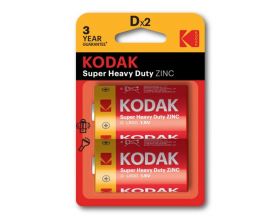 Батарейка солевая KODAK R20/2BL Super Heavy Duty блистер цена за 2 шт