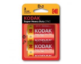 Батарейка солевая KODAK R20/2BL Super Heavy Duty блистер цена за 2 шт