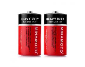 Батарейка солевая MINAMOTO R20/2SH (цена за спайку 2 шт)