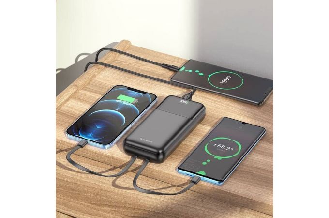 Универсальный дополнительный аккумулятор Power Bank BOROFONE BJ22A 22.5W + PD20W (20000 mAh) (черный)