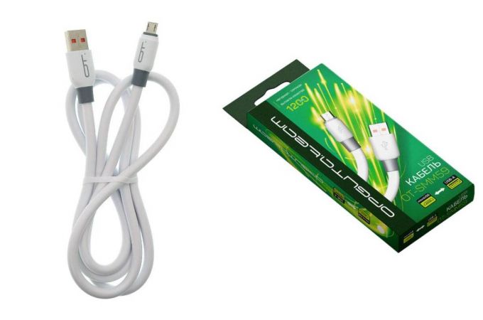 Кабель USB - MicroUSB Орбита OT-SMM59 USB 6А 1.2м (белый)