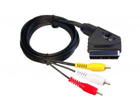 Кабель SCART to 3 RCA SK16 (с переключателем) 1,5 м 10pcs