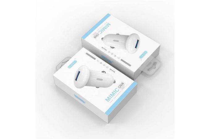 Автомобильное зарядное устройство АЗУ USB EZRA CR08 (QC3.0,2400mA) (белый)