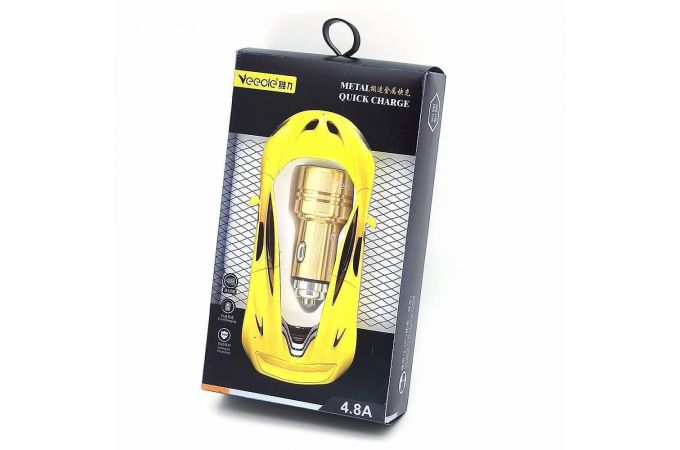 Автомобильное зарядное устройство АЗУ USB VEECLE KY-QC01 (QC3.0,3100mA)