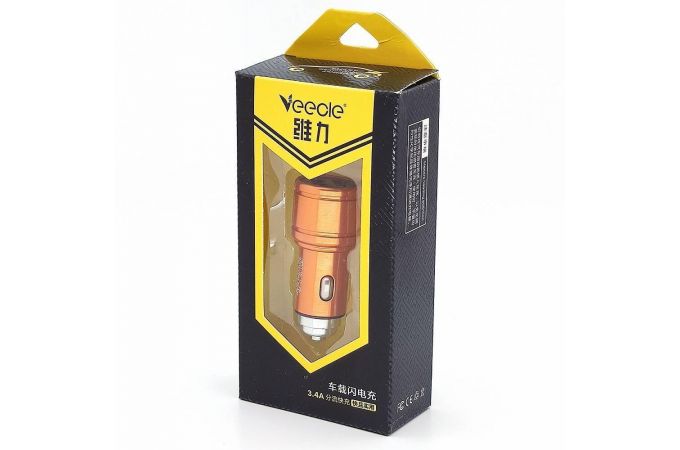 Автомобильное зарядное устройство АЗУ USB VEECLE KY-QC02 (QC3.0,3100mA)