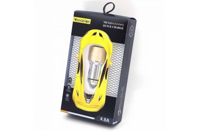 Автомобильное зарядное устройство АЗУ USB VEECLE KY-QC03A (QC3.0,3100mA)
