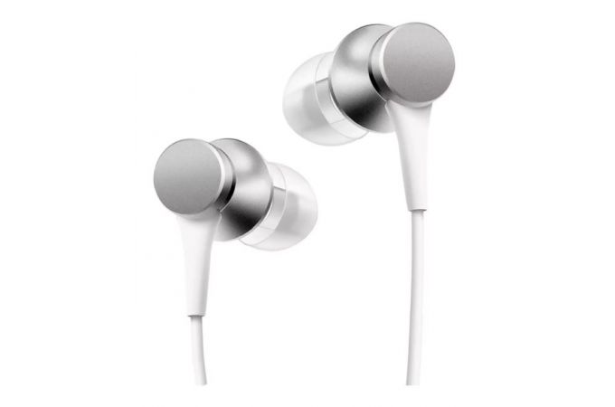 Наушники вакуумные проводные Xiaomi Mi In-ear Headphones Basic (серебристый)