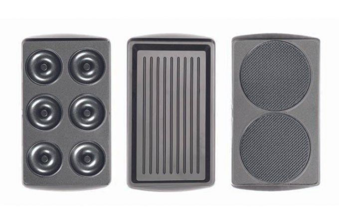 Вафельница EUROSTEK EWM-817 800 Вт, 3 в 1: гриль, голландские вафли, печенье