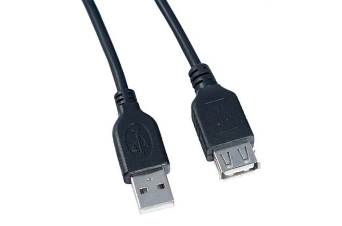 Кабель USB 2.0 удлинитель (штекер-гнездо) PERFEO USB2.0 A вилка - А розетка, длина 1,8 м. (U4503)