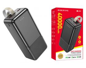 Универсальный дополнительный аккумулятор Power Bank BOROFONE BJ33C Creed PD30W (40000 mAh) (черный)