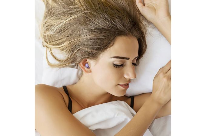 Наушники вакуумные беспроводные HOCO EW200 Elegant true wireless sleep BT headset (фиолетовый)
