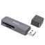 Картридер HOCO HB45 Spirit 2-in-1 USB 3.0  серый