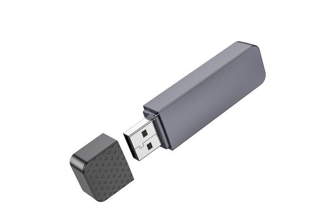 Картридер HOCO HB45 Spirit 2-in-1 USB 3.0  серый