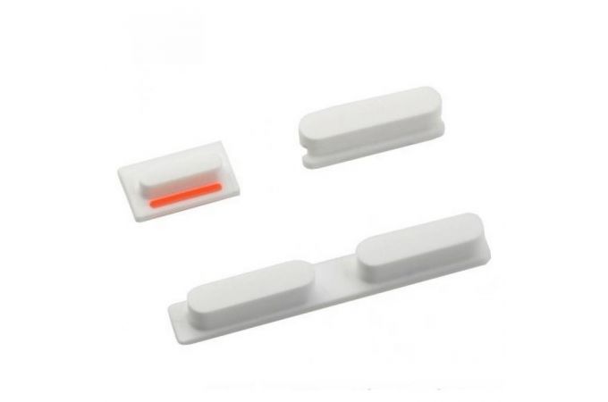 Толкатели боковых кнопок для iPhone 5c комплект (белый)