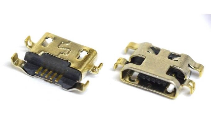 Разъем зарядки для Alcatel OT 4014D/ 4015D/ 4015X/ 4018D/ 4033D/ 4035D/ 6012D/ 6012X/ 6016D/ Meizu M2 mini/ ZTE L2/ China A708 (системный разъем micro USB)