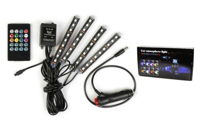 Подсветка салона автомобиля с подключением в прикуриватель