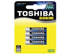 Батарейка алкалиновая Toshiba LR03 AAA/4BL (цена за блистер 4 шт)